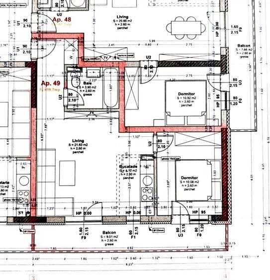Apartament cu 2 camere, mobilat în Vest