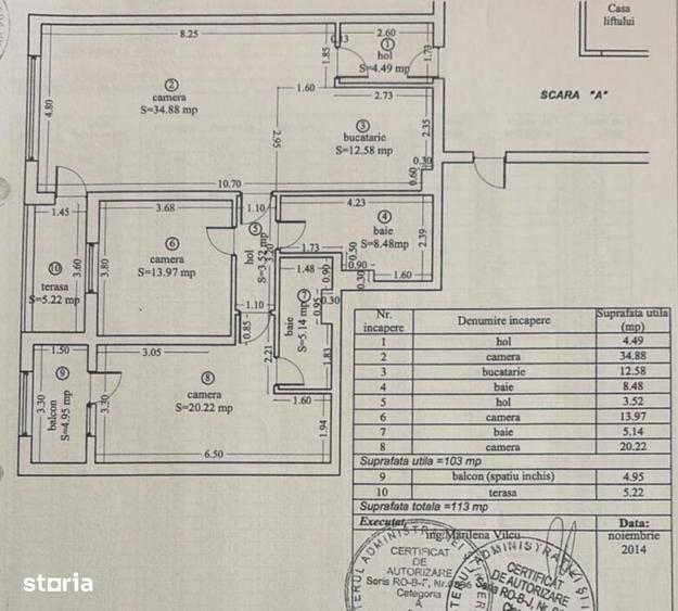 Apartament cu 3 camere în Tractorul