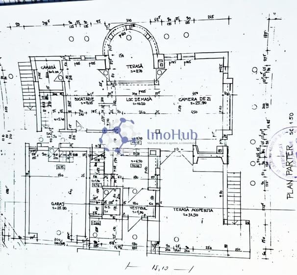 Casă individuală cu 7 camere cu Canalizare în Rediu