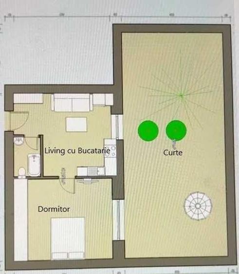 Inchiriez garsoniera dubla , curte proprie . Valea Furcii Drumul Taberei. - 6