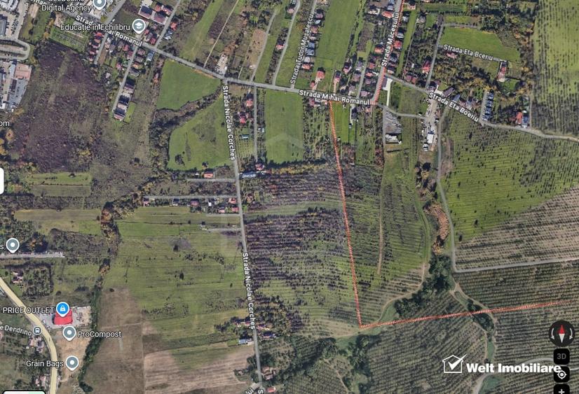 Teren agricol intravilan de 2300 mp, în Becaș