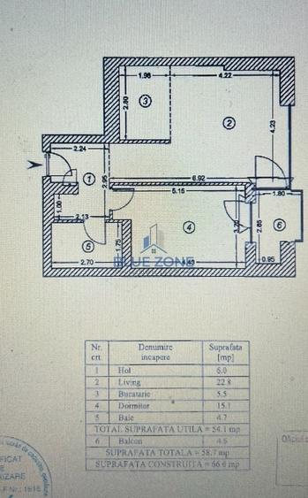 Apartament cu 2 camere decomandat, mobilat în Cotroceni