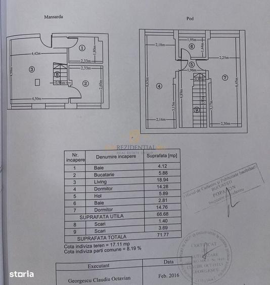 Apartament cu 3 camere în Apărătorii Patriei
