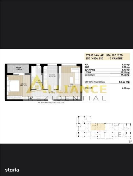 Apartament cu 2 camere decomandat în Apărătorii Patriei