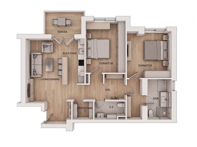 3 camere Pipera | Chiria? deja in apartament Incasezi chiria din pri - 5