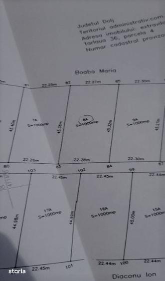 Teren de 1000 mp, în Ghercești