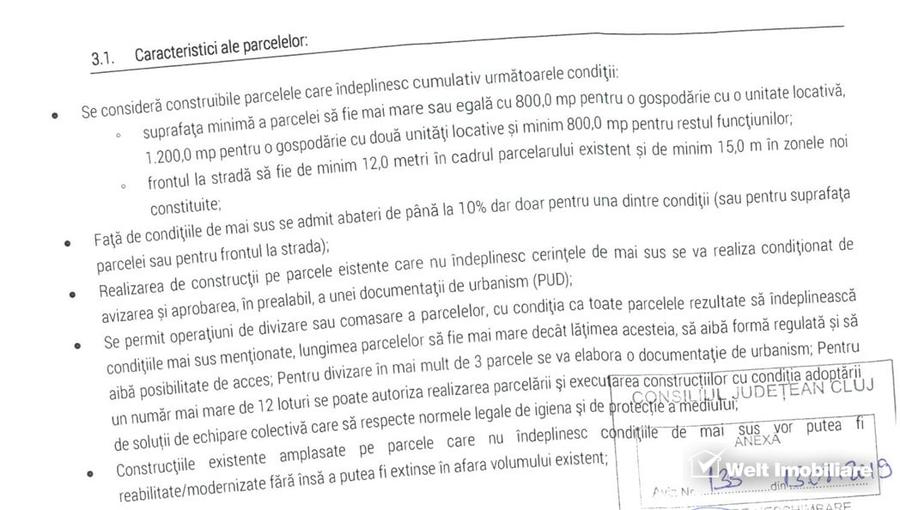 Casă individuală cu 3 camere cu Teren 2571 Mp în Bonțida