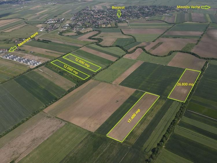 Teren Construcții intravilan de 12000 mp, în Moșnița Nouă