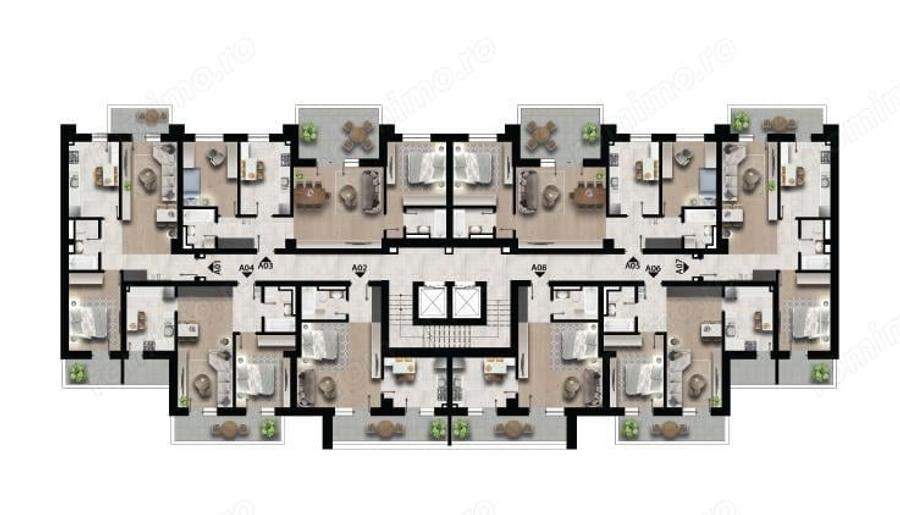 Apartament cu 3 camere decomandat în Militari