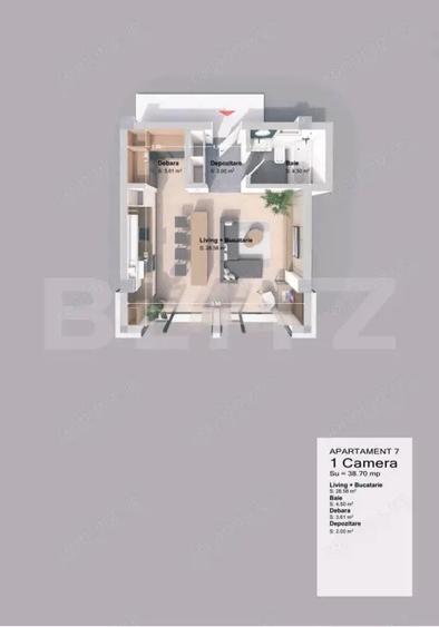 Apartament MODERN 1 camera intr un Complex Rezidential NOU la un SUPER PRET !! - 3