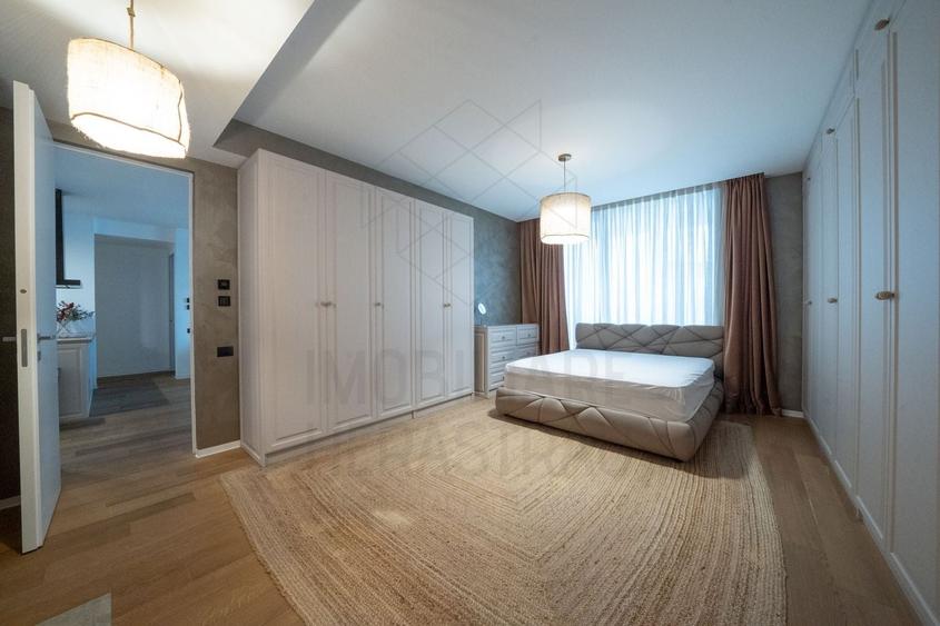 Apartament cu 3 camere decomandat, mobilat în Herăstrău