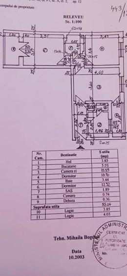 Apartament cu 3 camere semidecomandat în Baba Novac