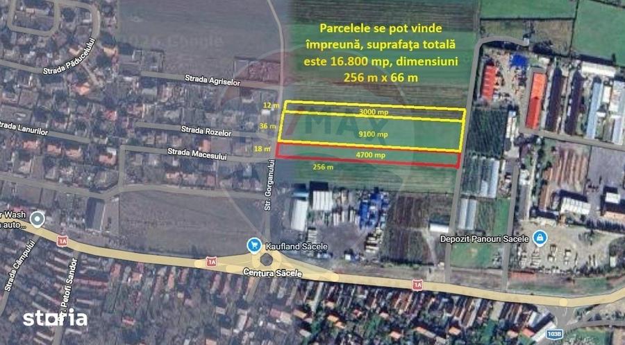 Teren de 4700 mp, în Central