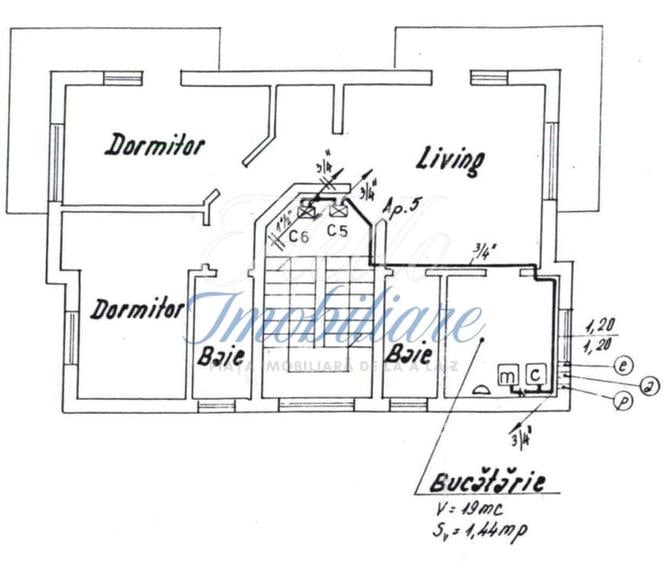 Apartament 3 camere, 64 mp | zona Muzeul Apei, Florești - 17