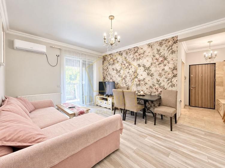 Apartament cu 2 camere semidecomandat, mobilat în Giroc