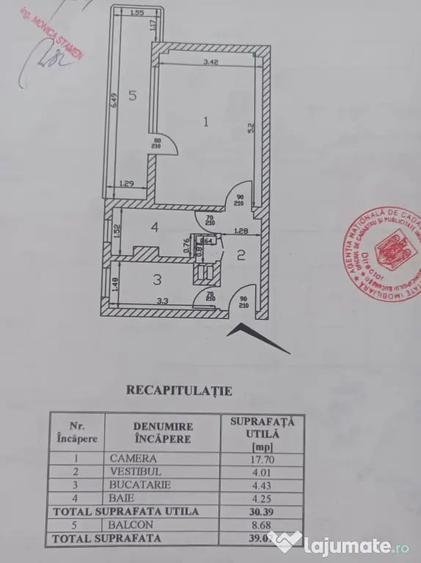 Garsonieră decomandată în Militari