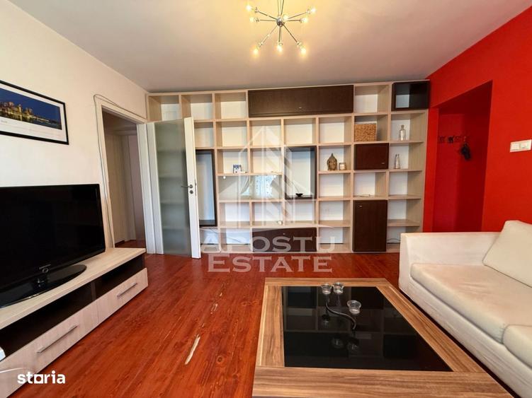Apartament cu 2 camere semidecomandat, mobilat în Ultracentral