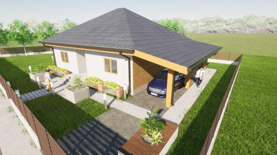 Casă individuală cu 4 camere cu Teren 725 Mp în Exterior Nord