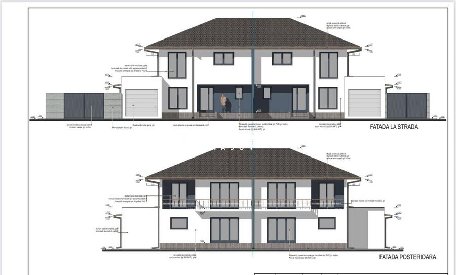 Duplex cu 5 camere cu Canalizare în Tărlungeni