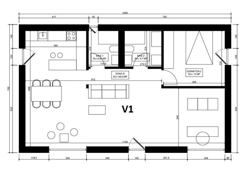 Casă cu 3 camere cu Teren 350 Mp în Stupini