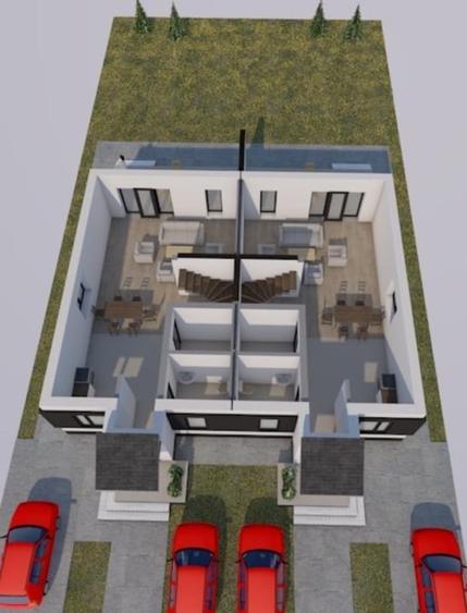 Duplex cu 4 camere cu Canalizare în Moșnița Nouă