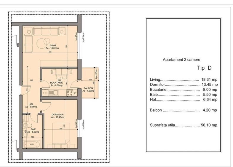 Apartament cu 2 camere semidecomandat, mobilat în Grozăvești