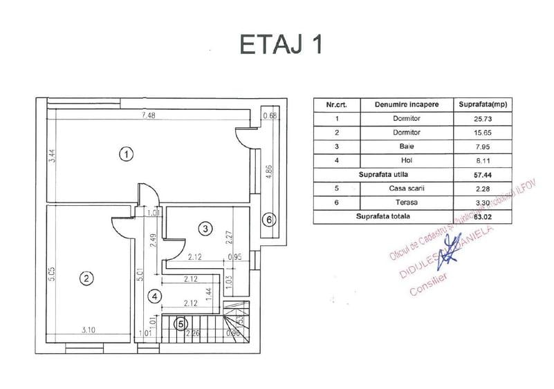 Casă cu 3 camere cu Teren 500 Mp în Tunari