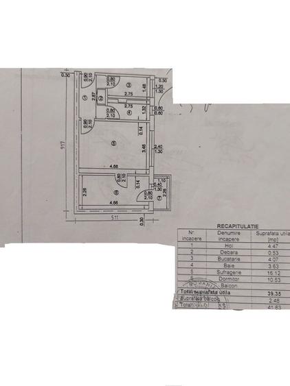 Apartament cu 2 camere în Vest