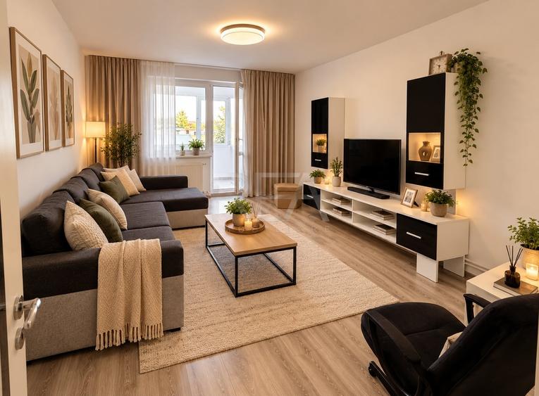 Apartament cu 3 camere decomandat, mobilat în Pantelimon