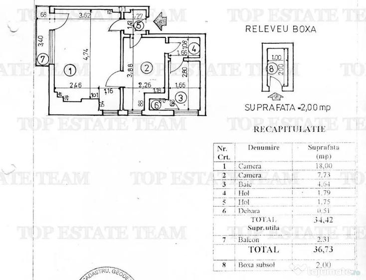 Apartament cu 2 camere semidecomandat, mobilat în Cișmigiu