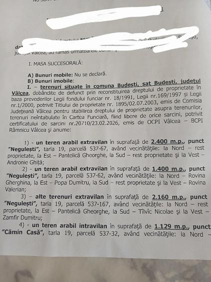 Teren de 6000 mp, în Budești