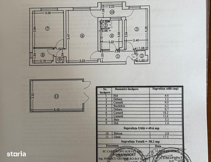 Apartament cu 3 camere semidecomandat în Tomis Mall