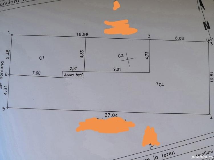 Casă cu 3 camere în Central