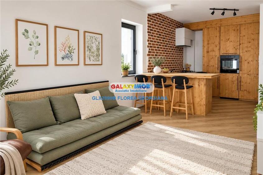 Apartament cu 2 camere semidecomandat, mobilat în Pipera