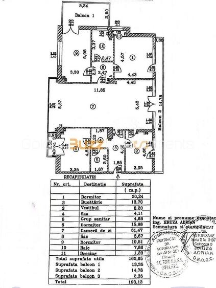 Apartament cu 4 camere decomandat în Herăstrău