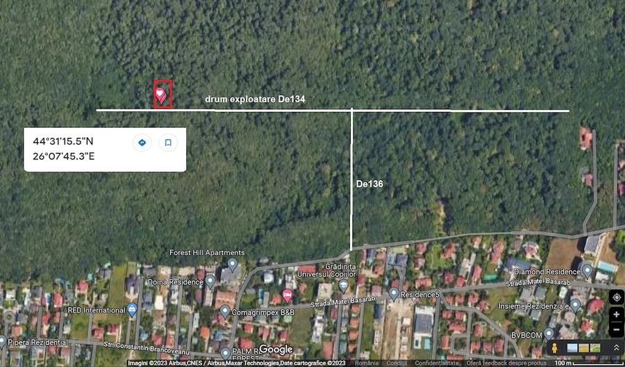 Teren de 1124 mp, în Central