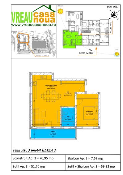 Apartament cu 2 camere decomandat în Mehala