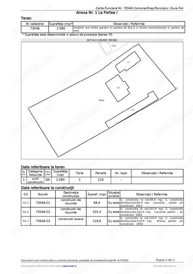 Casă cu 6 camere cu Teren 2080 Mp în Gura Foii