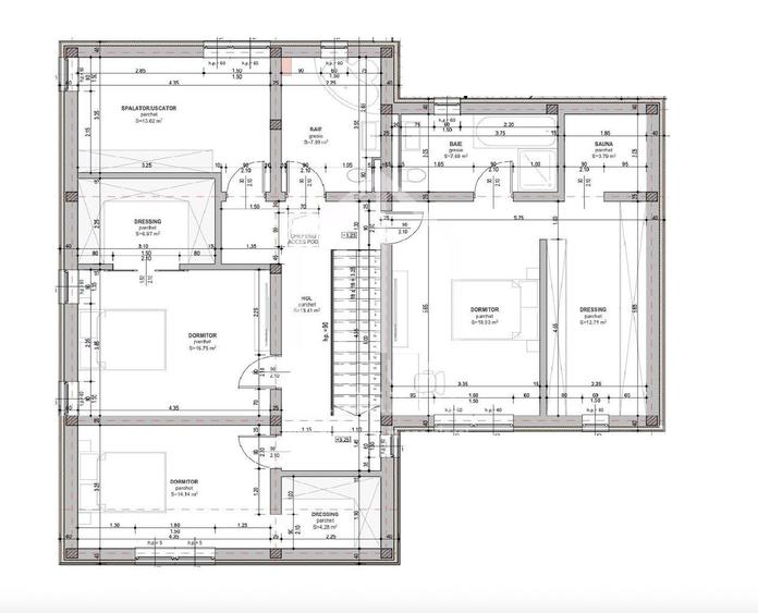 Casa individuala cu 6 camere, 213mp utili + garaj, 500mp teren - 19