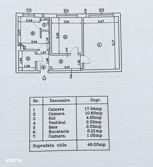 Apartament cu 2 camere în Titan