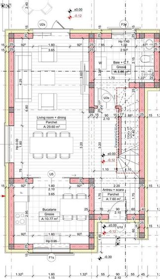 Casă cu 4 camere cu Teren 350 Mp în Central