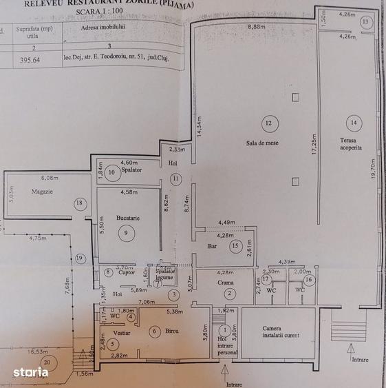Spațiu comercial, de 400 mp, în Central