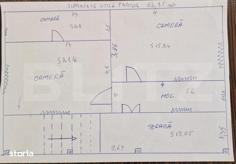 Casă cu 4 camere cu Teren 1360 Mp în Așchileu