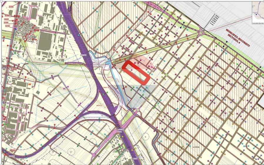 Teren Construcții intravilan de 6053 mp, în Jilava