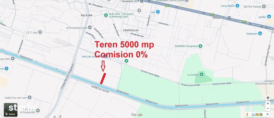 Teren de 5000 mp, în Văcăresti
