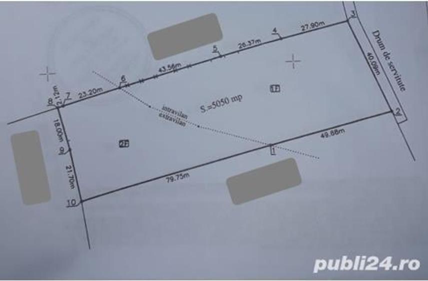 Teren de 5050 mp, în Nucșoara