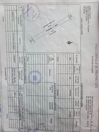 Teren de 1000 mp, în Exterior Vest