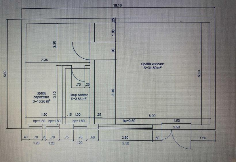 Spațiu comercial, de 58 mp, în Ștefan cel Mare