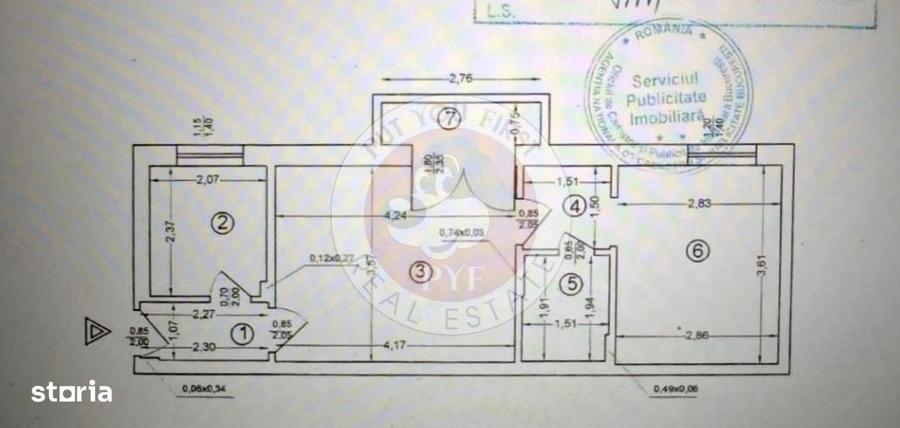 Apartament cu 2 camere semidecomandat, mobilat în Romană