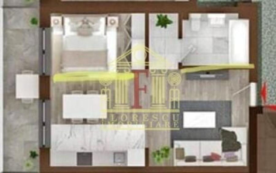 Apartament cu 2 camere în Copou